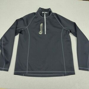 Sunice 1/4 Zip Pullover Mens XL Black Performance Golf Activewear Stretch